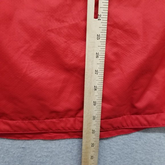 Nike Jacket Mens XL Red Zip‎ Pockets Hooded Baseball Windbreaker - Picture 13 of 14